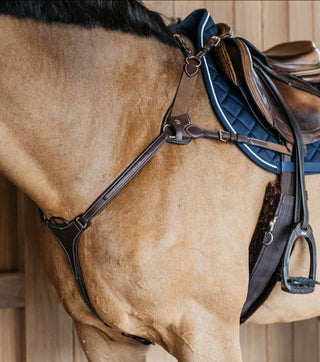 Dyon D-Collection 5-point Breastplate with elastic Brown