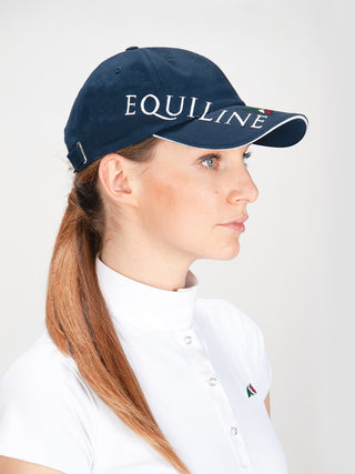 Equiline Adjustable Cap with Equiline Logo Navy