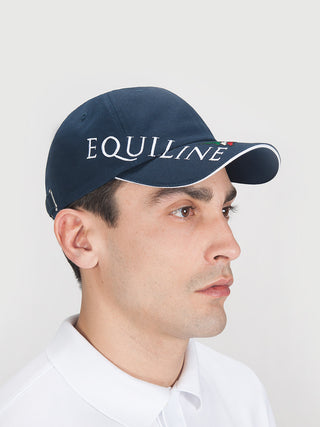 Equiline Adjustable Cap with Equiline Logo Navy
