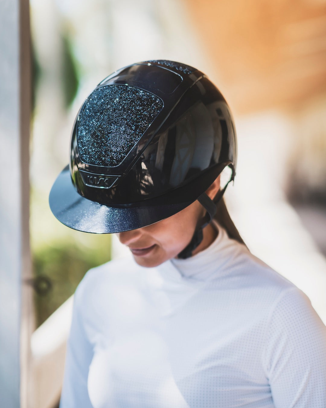 Kask Star Lady 2.0 Pure Shine Chrome Atlantic Blue Swarovski Carpet Abisso