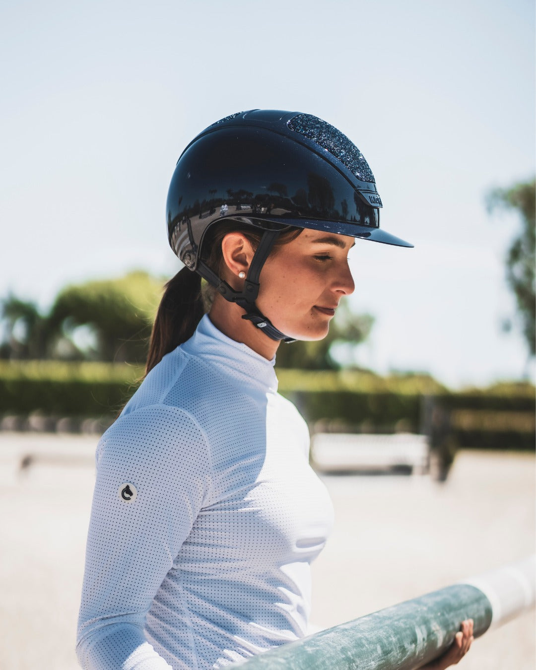 Kask Star Lady 2.0 Pure Shine Chrome Atlantic Blue Swarovski Carpet Abisso