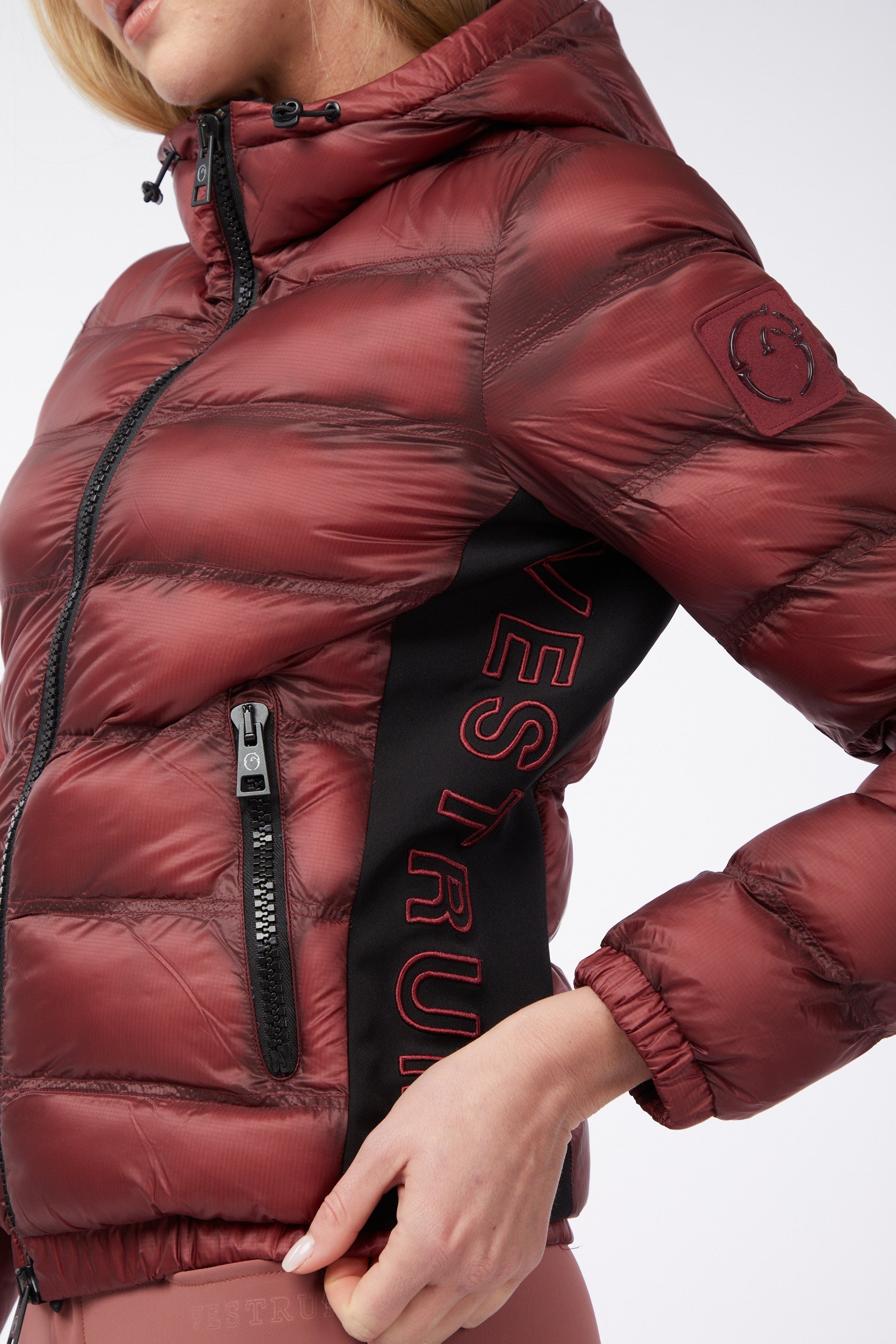 Vestrum padded jas dames Pusan Dark Mauve