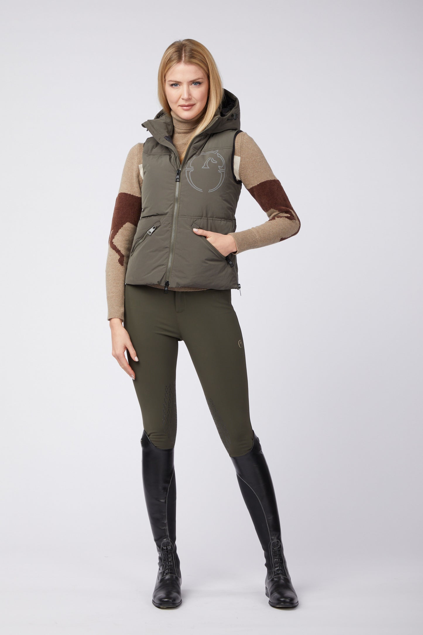Vestrum padded vest ladies Herne Dark Olive