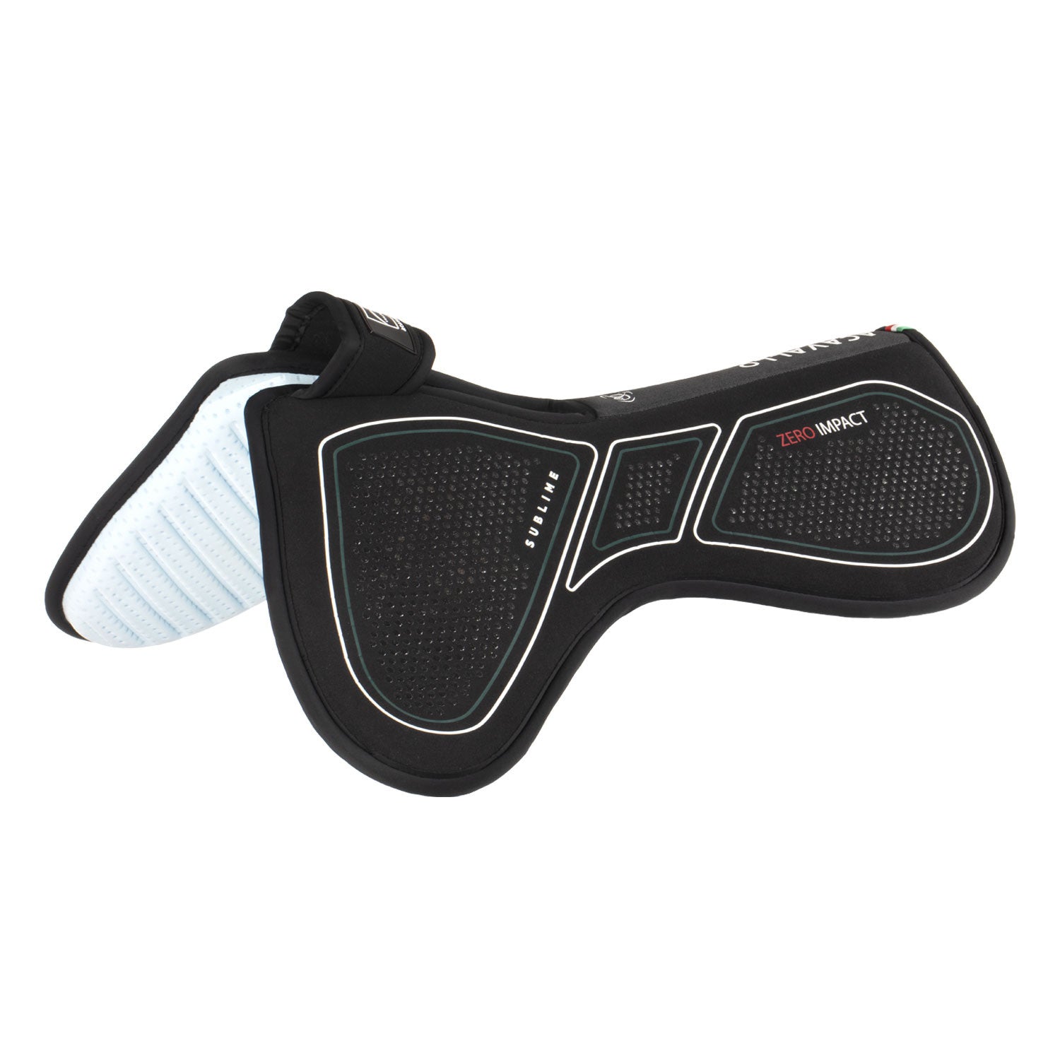 Acavallo Sublime Zero Impact Withers Free Pad zadelonderlegger zwart Zwart Een maat