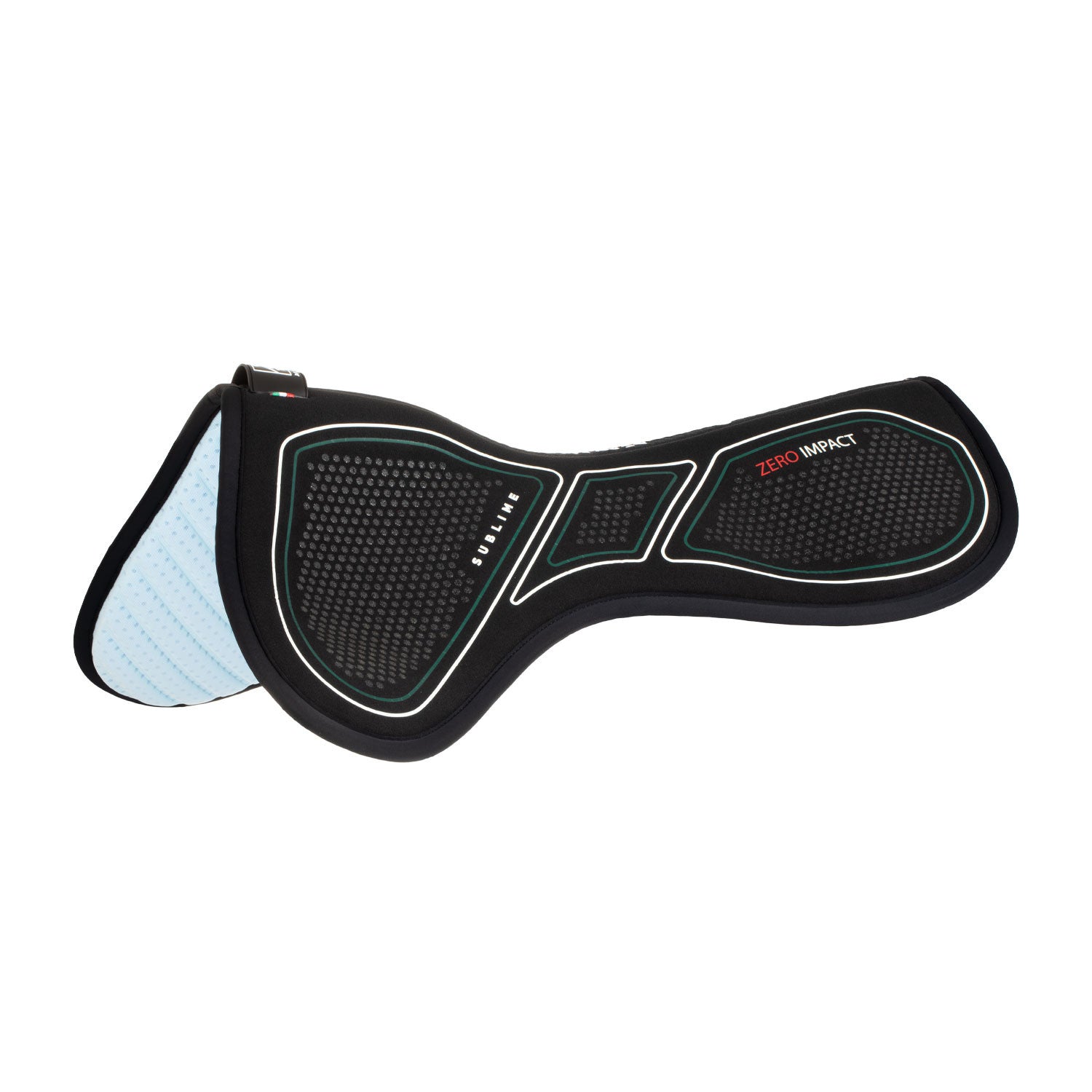 Acavallo Sublime Zero Impact Slim Pad zadelonderlegger zwart Zwart Een maat