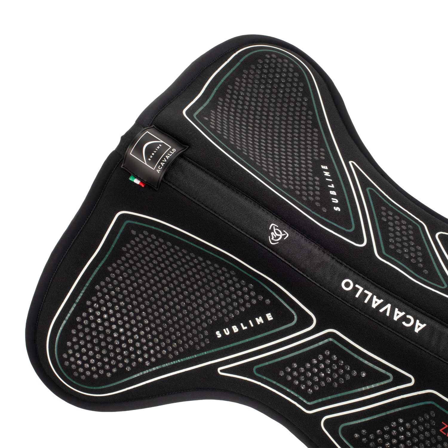 Acavallo Sublime Zero Impact Slim Pad zadelonderlegger zwart