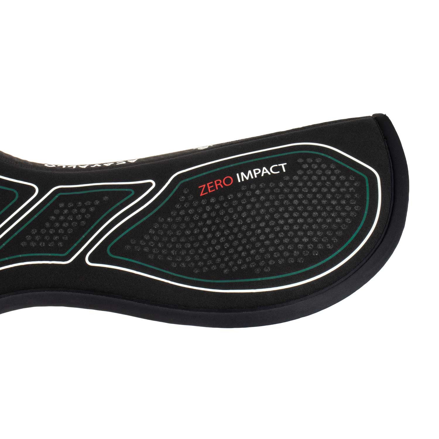 Acavallo Sublime Zero Impact Slim Pad zadelonderlegger zwart