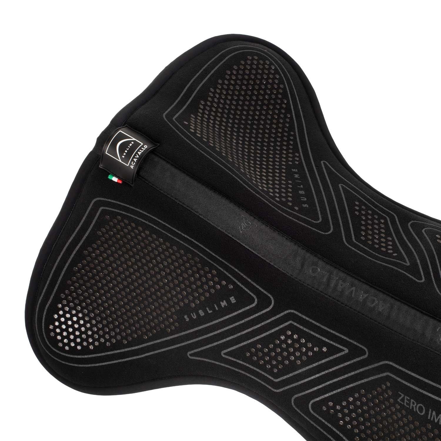 Acavallo Sublime Zero Impact Slim Pad zadelonderlegger zwart