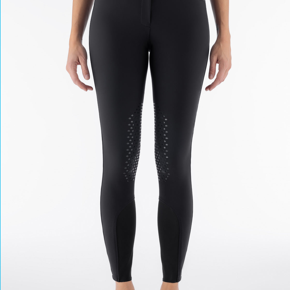 Equiline Women's Full Grip High Waist Winter Breeches Eqglimpfh Black