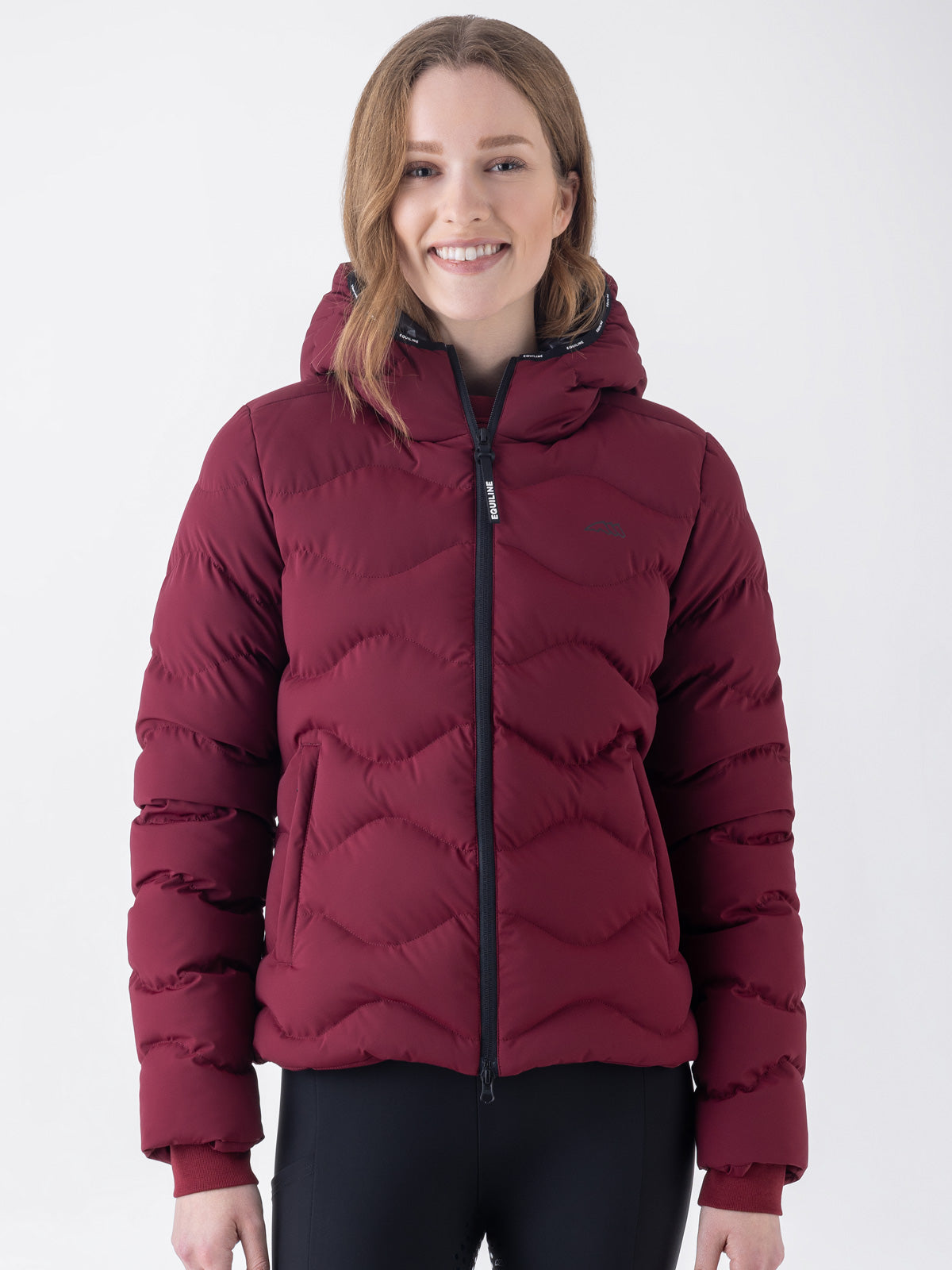 Equiline Gewatteerde Jas Dames Eqcentry Alpine Plum Alpine Plum