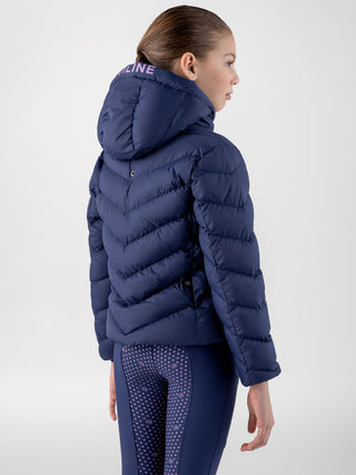 Equiline Padded Jacket Girls Cumin Navy