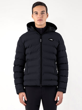 Equiline Quilted Jacket Men Cermo Black