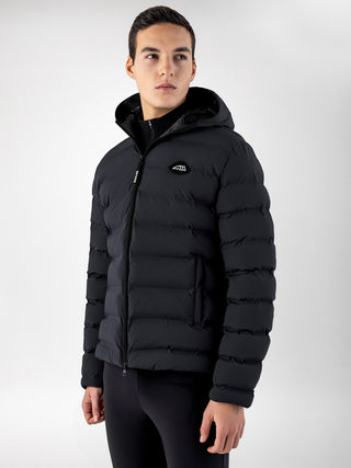 Equiline Quilted Jacket Men Cermo Black