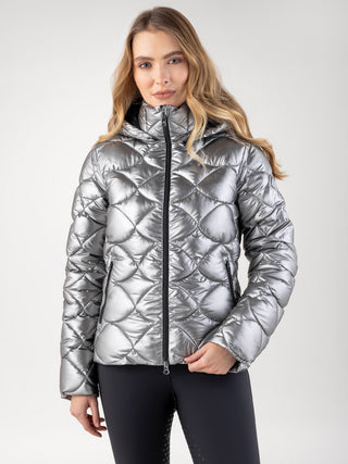 Equiline Quilted Jacket Women Gasic Argento