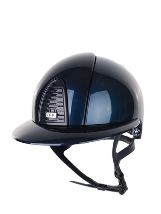 Kep Italia Riding Helmet Cromo 2.0 Shine Polo Peak RAW Frame Blue
