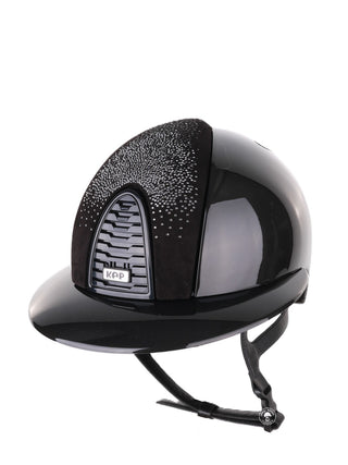 Kep Italia Riding Helmet Cromo 2.0 Shine Polo Peak Black RAW Frame Shaded Silver Insert