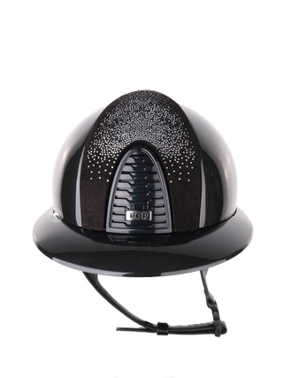 Kep Italia Riding Helmet Cromo 2.0 Shine Polo Peak Black RAW Frame Shaded Silver Insert