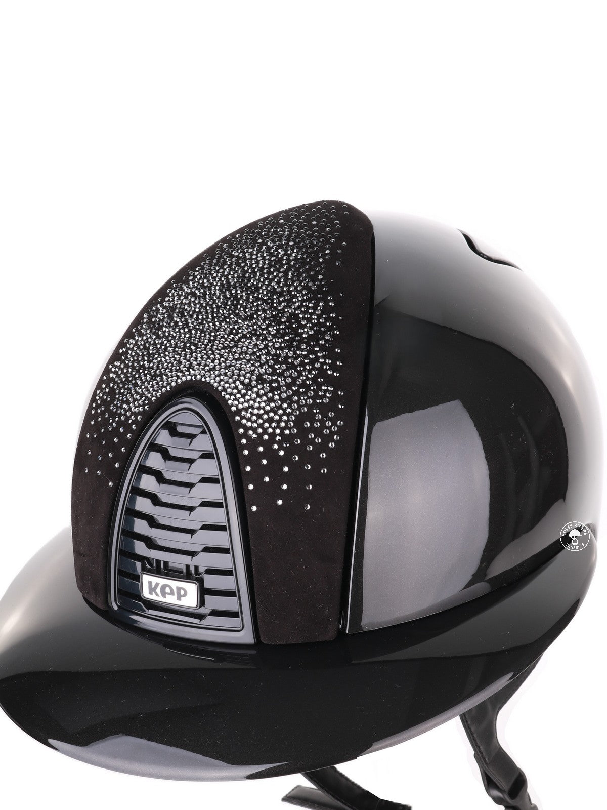 Kep Italia Riding Helmet Cromo 2.0 Shine Polo Peak Black RAW Frame Shaded Silver Insert