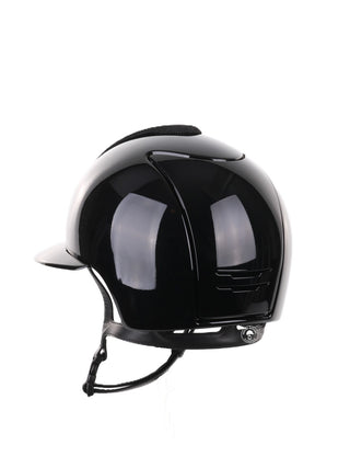 Kep Italia Riding Helmet Cromo 2.0 Polish Polo Peak Black Galassia Insert Swarovski Frame