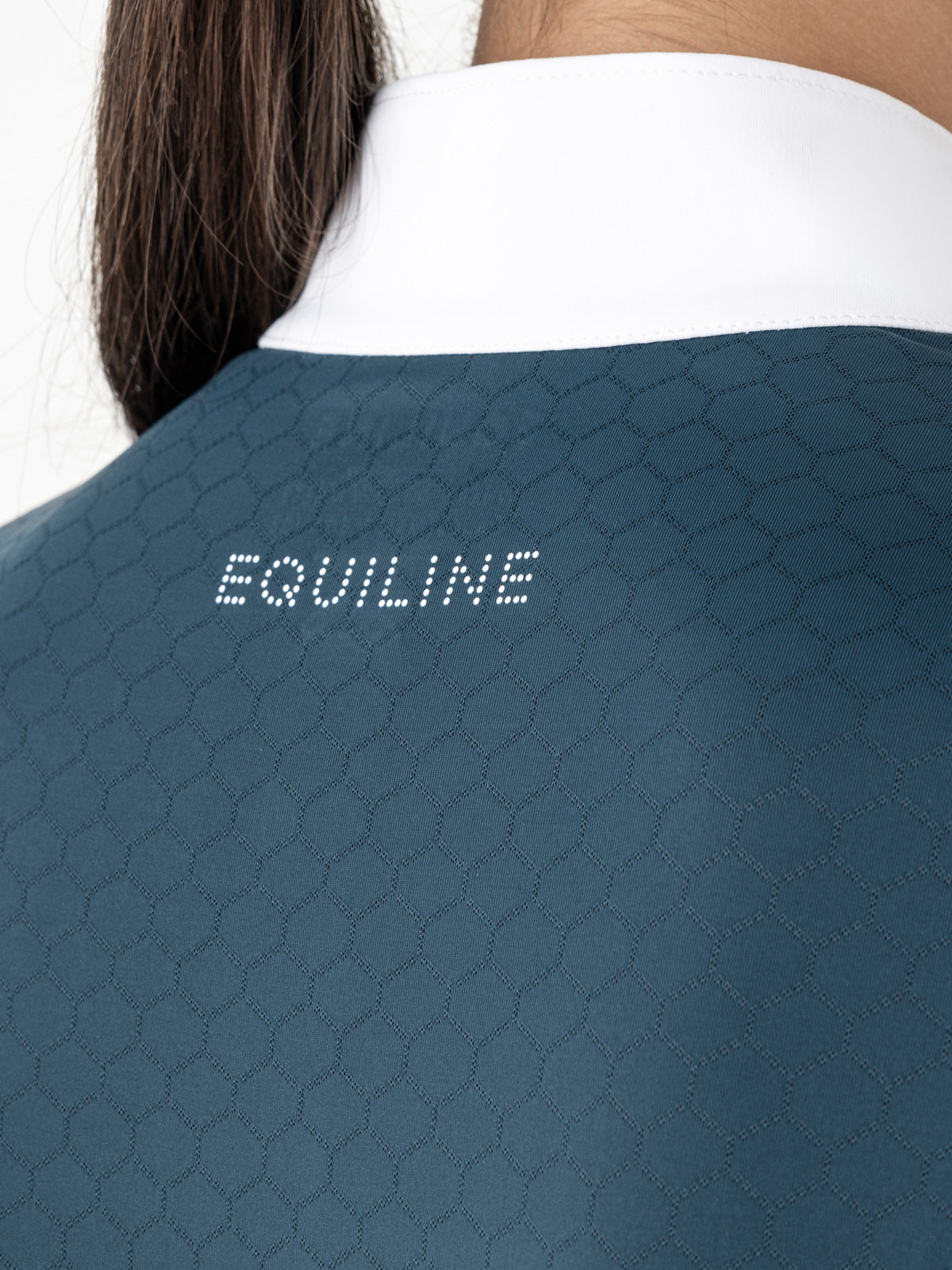 Equiline competition shirt long sleeves women Estock Legion Blue