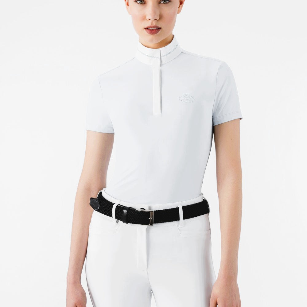 Equiline wedstrijdshirt korte mouwen dames Enkas Wit Wit