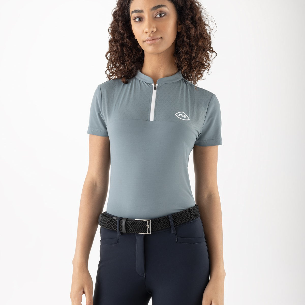 Equiline Trainingspolo Dames Korte Mouwen Cooling Fabric Eqcresty Forest Green Forest Green