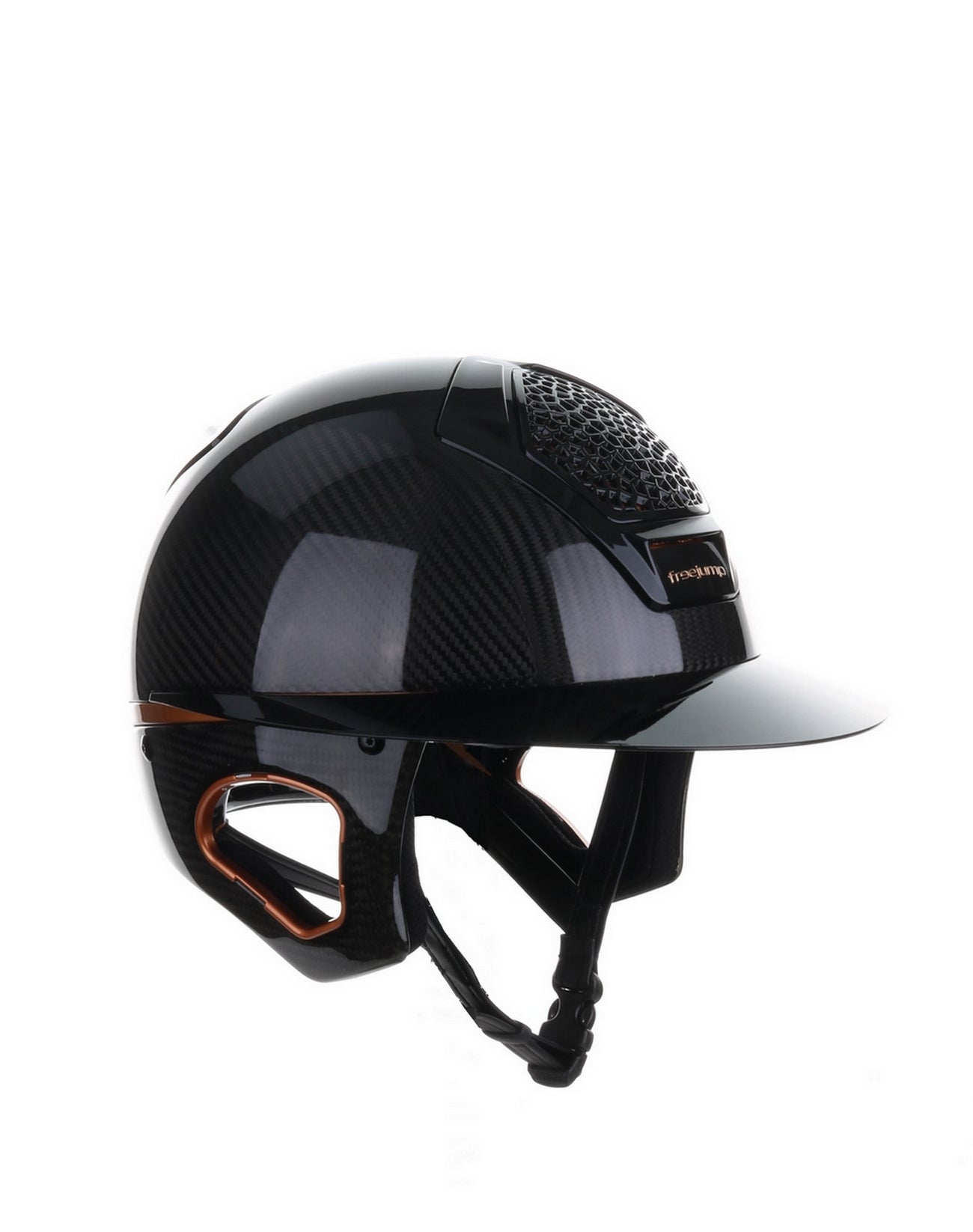 Freejump Helm Voronoï met Temple Protection Carbon Gloss Bronze Zwart