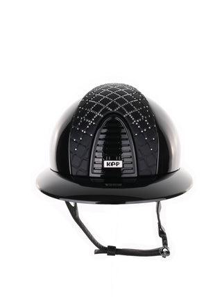 Kep Italia Riding Helmet Cromo 2.0 Polish Polo Peak Black Milano Black Street Insert