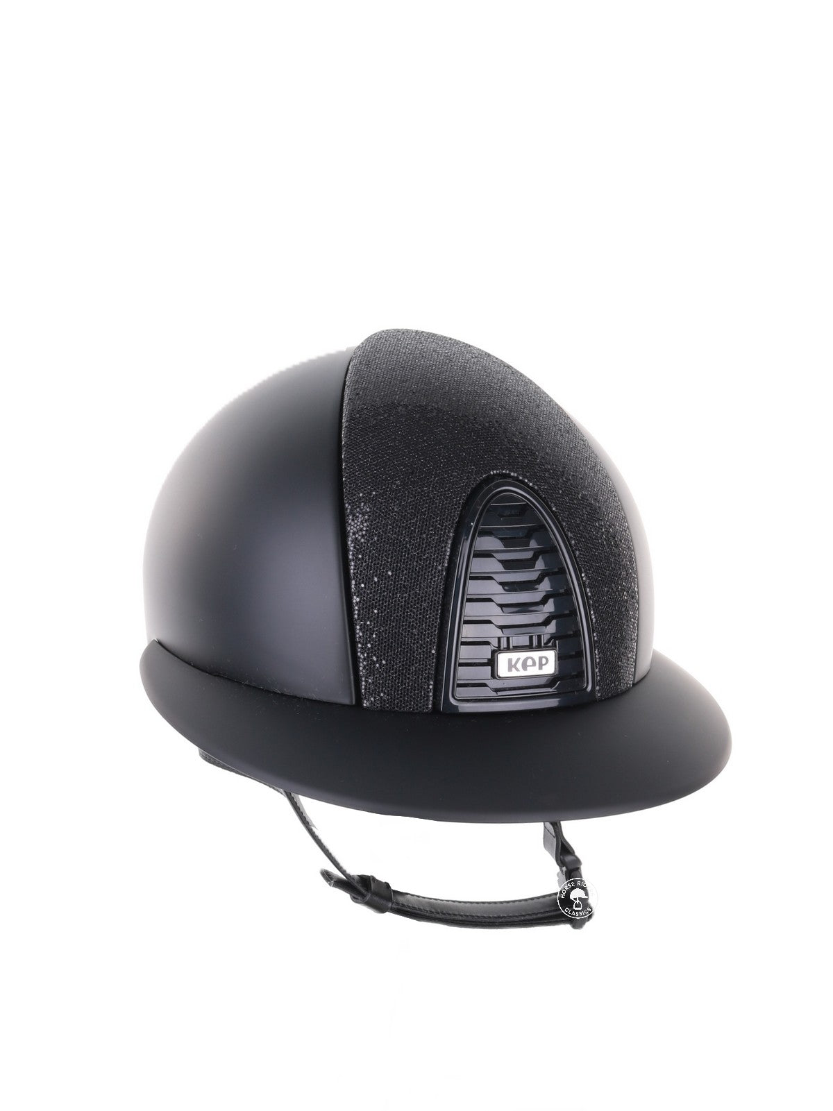 Kep Italia Paardrijhelm Cromo 2.0 Matt Polo Klep Zwart Glitter Black