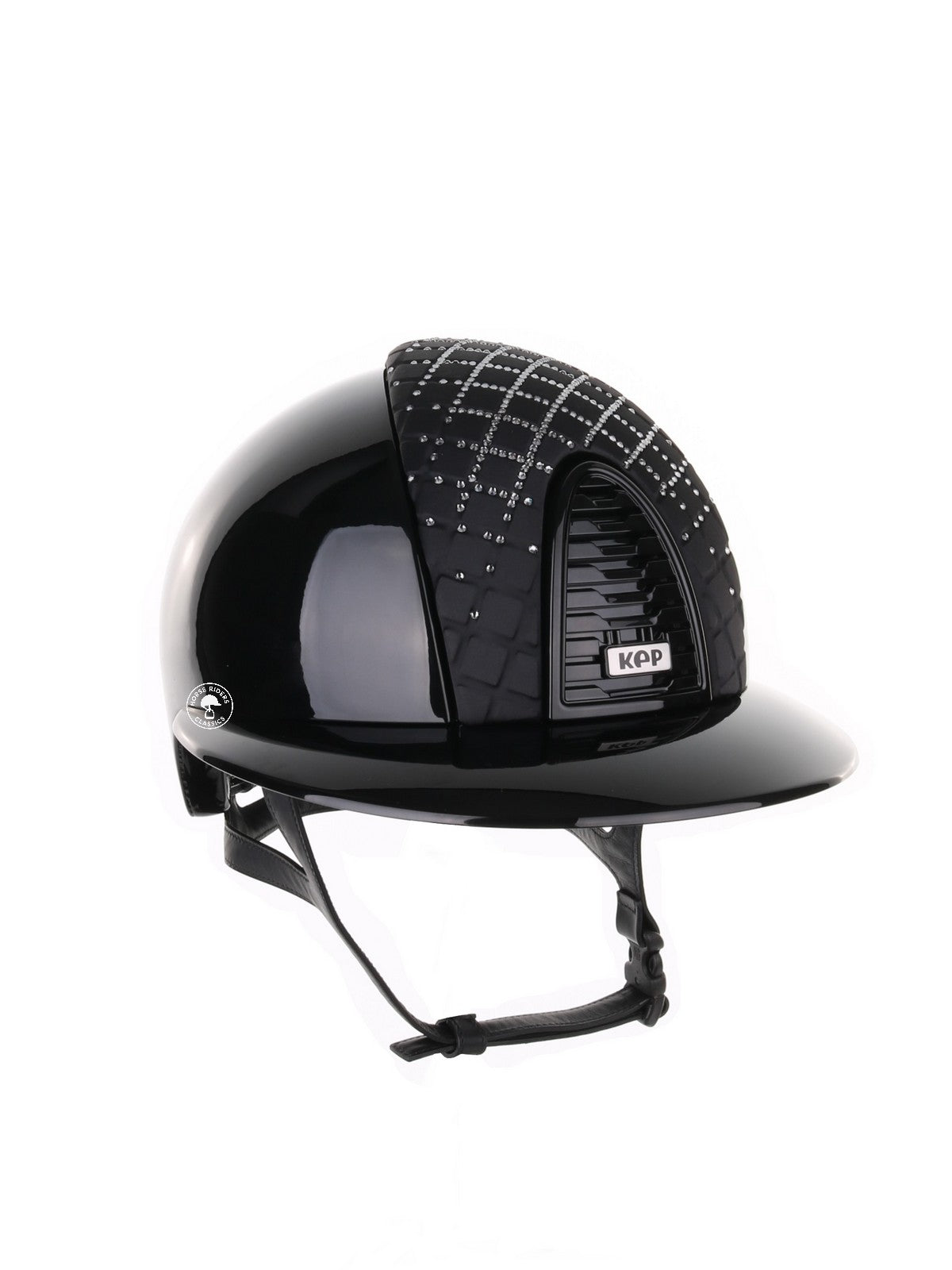 Kep Italia Riding Helmet Cromo 2.0 Polish Polo Peak Black Milano Black Street Insert