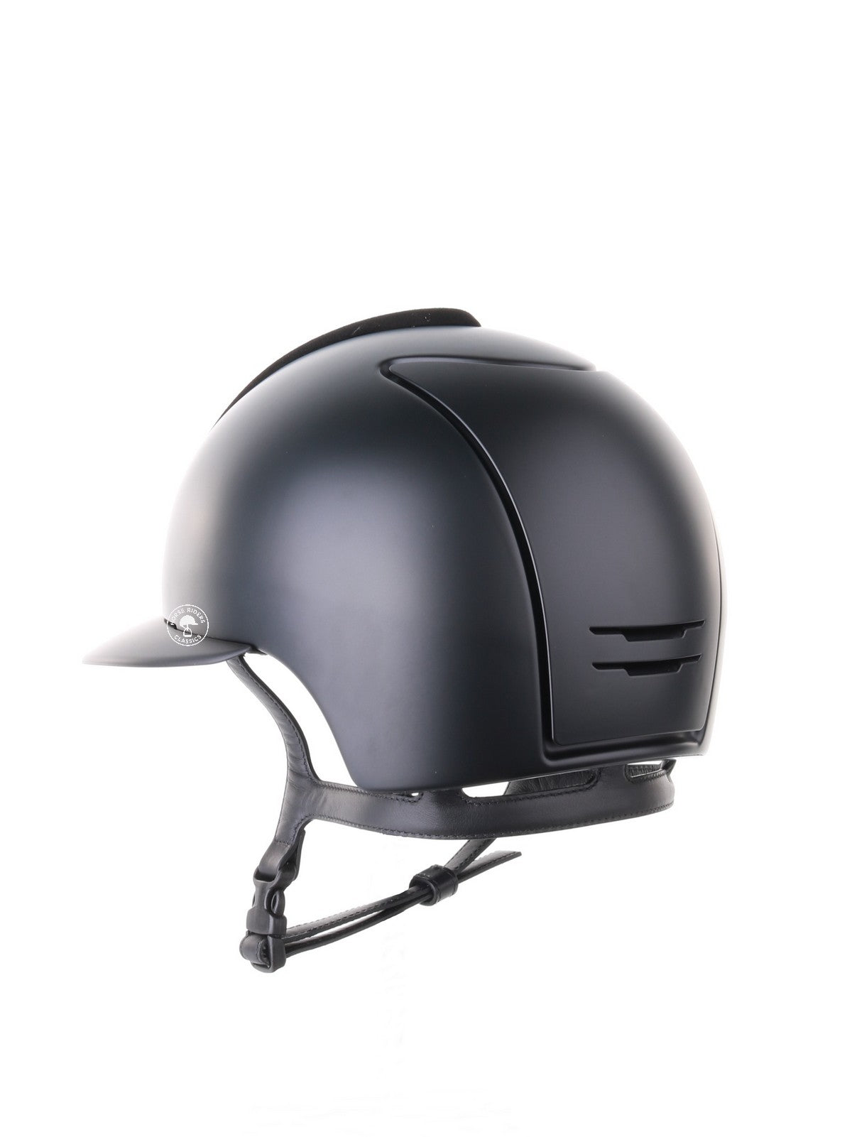 Kep Italia Riding Helmet Cromo 2.0 Textile Polo Peak Black Suede Insert