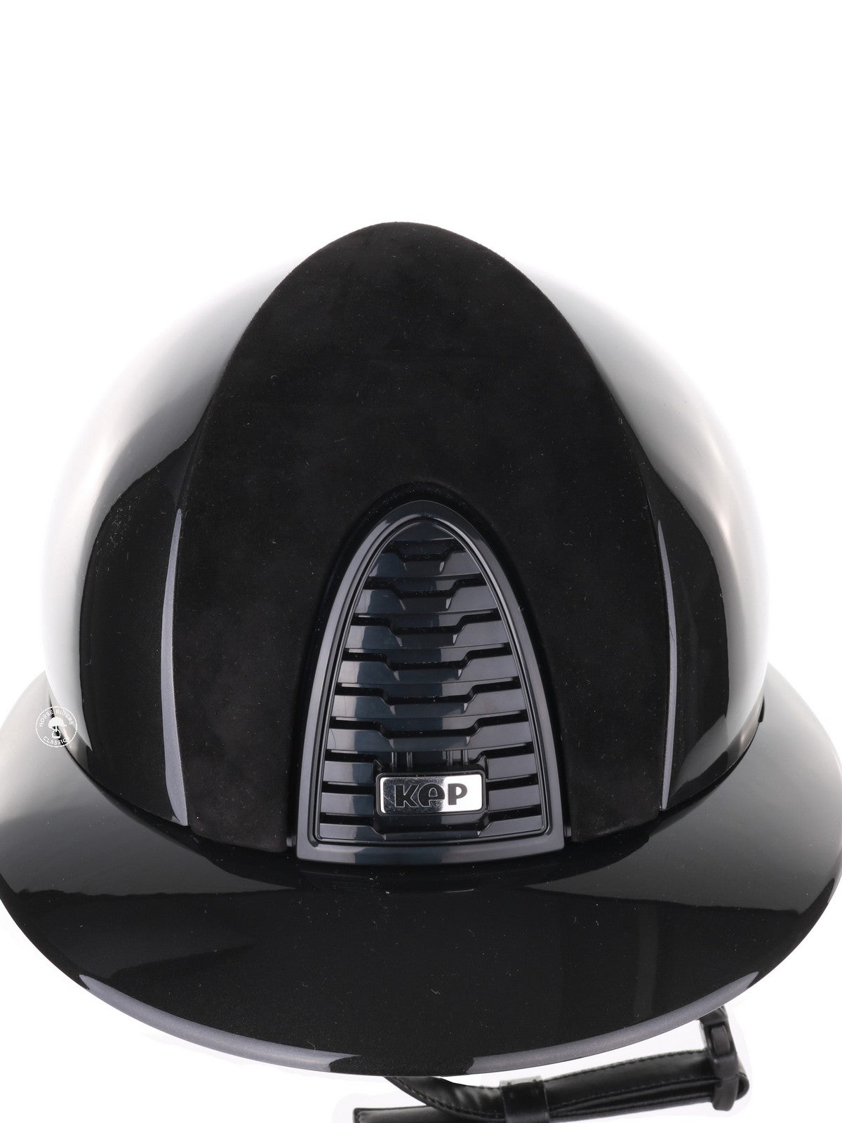 Kep Italia Paardrijhelm Cromo 2.0 Shine Polo Klep Zwart RAW Frame Suede insert
