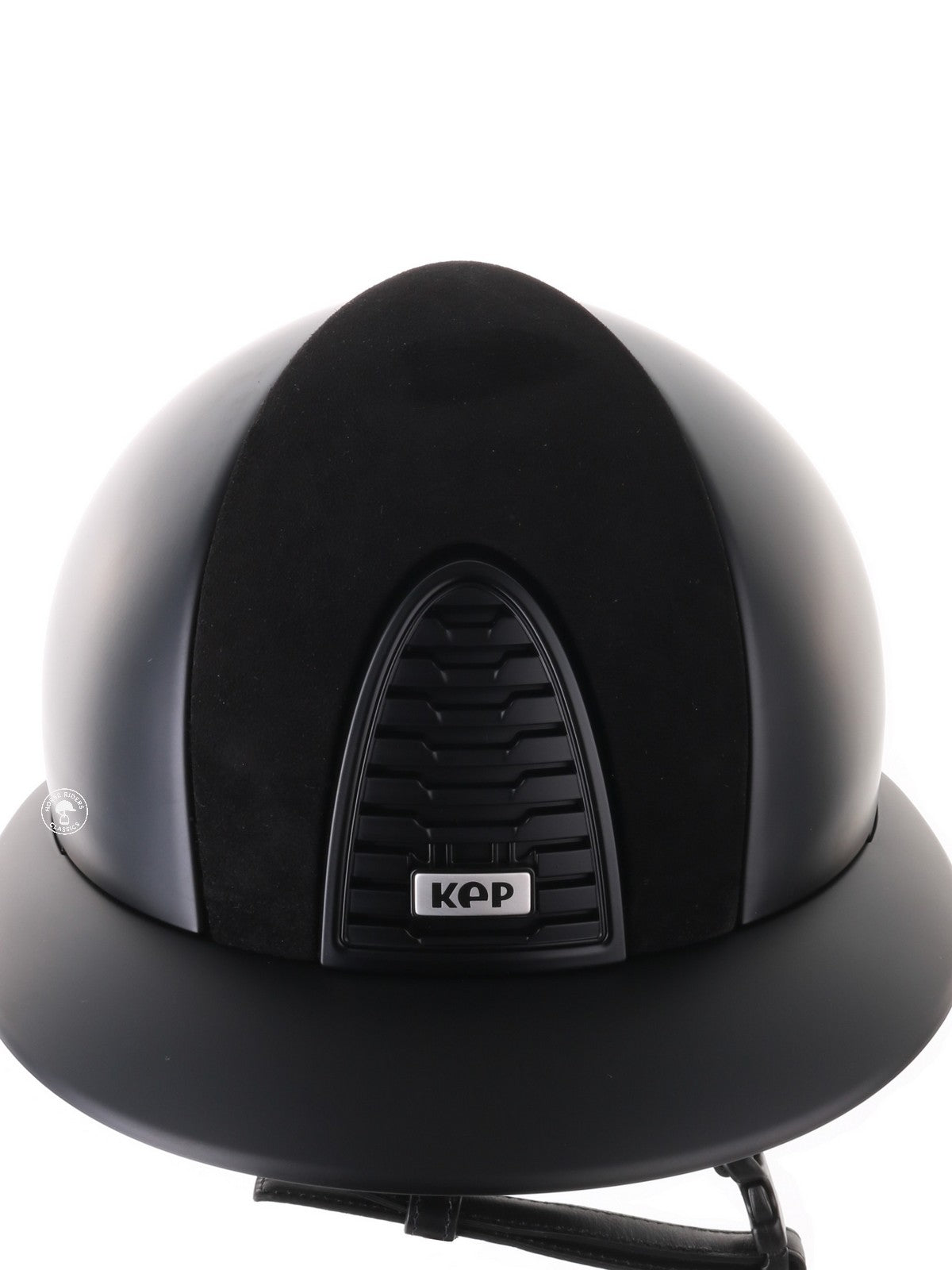 Kep Italia Riding Helmet Cromo 2.0 Textile Polo Peak Black Suede Insert