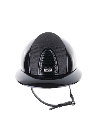 Kep Italia Riding Helmet Cromo 2.0 Polish Polo Peak Black Luminor Insert