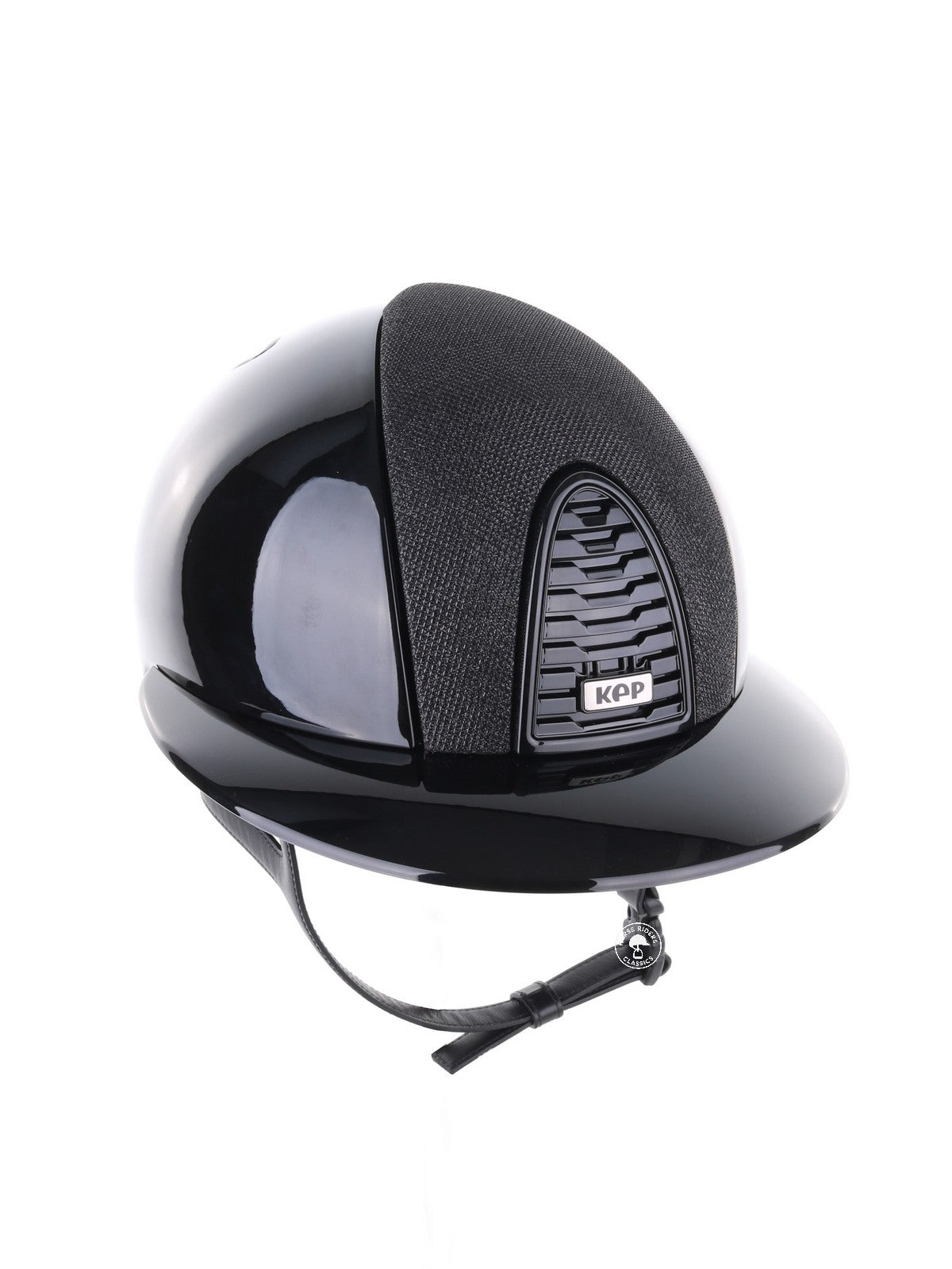 Kep Italia Riding Helmet Cromo 2.0 Polish Polo Peak Black Luminor Insert