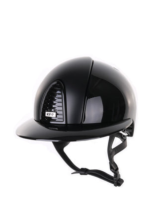 Kep Italia Riding Helmet Cromo 2.0 Polish Polo Peak Black Textile Inserts