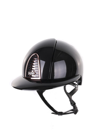 Kep Italia Riding Helmet Cromo 2.0 Shine Polo Peak Black Rose Gold Frame