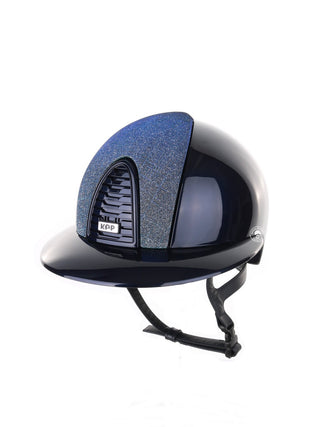 Kep Italia Riding Helmet Cromo 2.0 Polish Polo Peak Blue Galassia Light Blue Insert