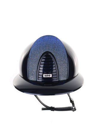 Kep Italia Riding Helmet Cromo 2.0 Polish Polo Peak Blue Galassia Light Blue Insert