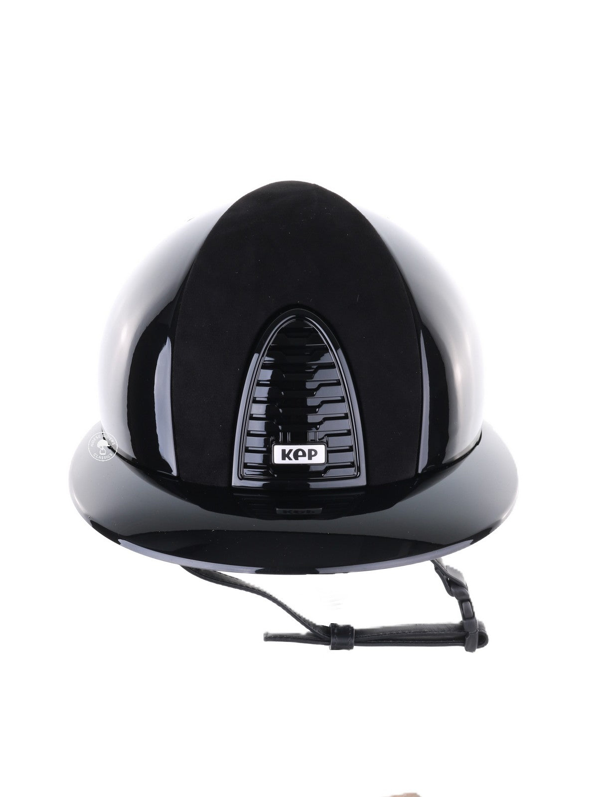Kep Italia Paardrijhelm Cromo 2.0 Polish Polo Klep Zwart Suede Inserts