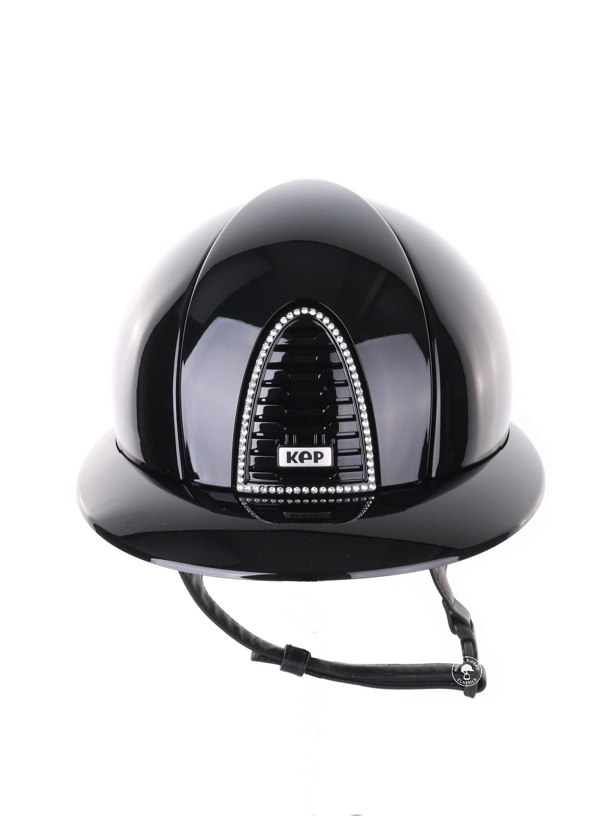 Kep Italia Paardrijhelm Cromo 2.0 Polish Polo Klep Zwart Swarovski Frame