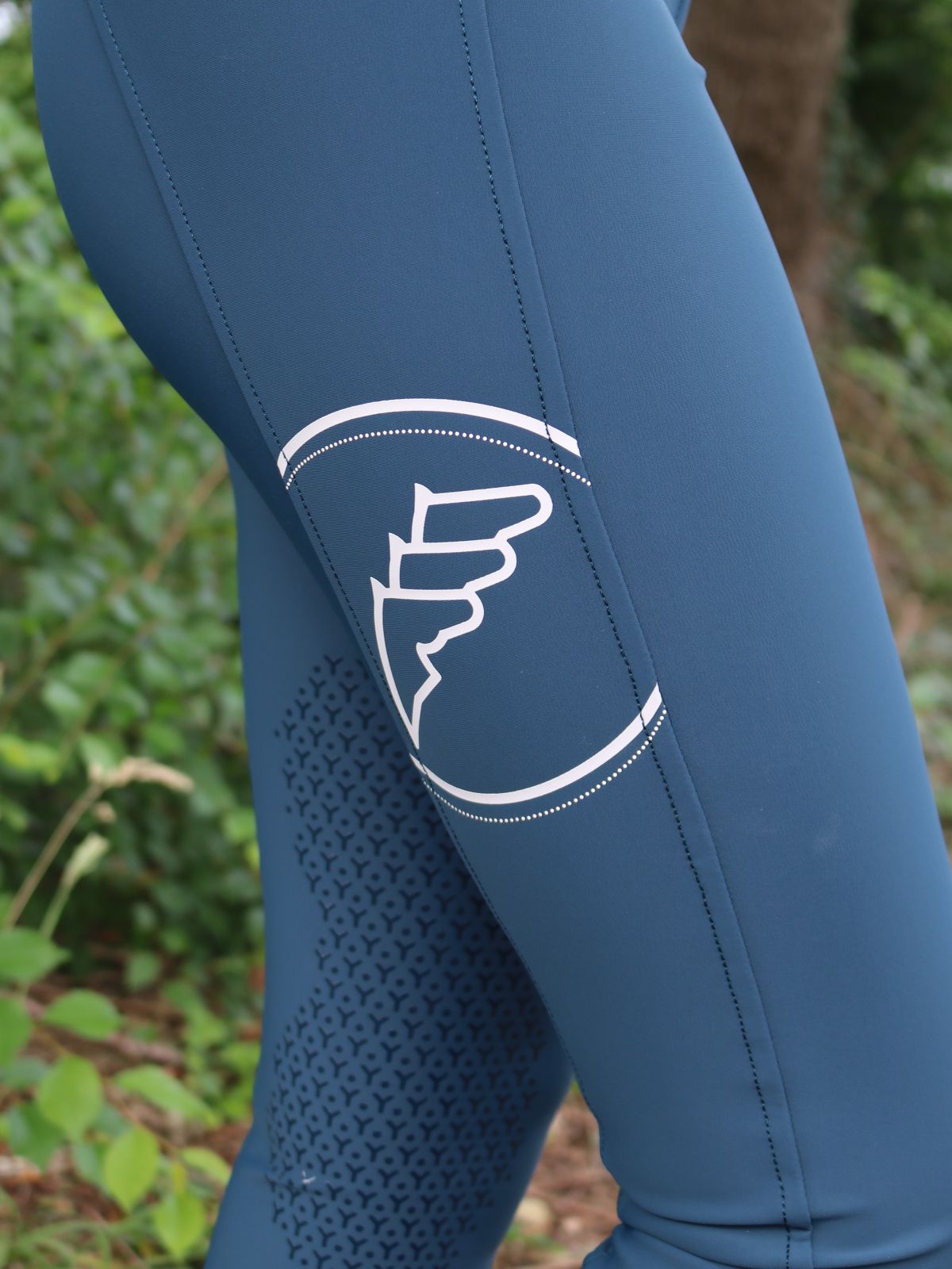 Equiline riding breeches women knee grip high waist Eufrekh Legion Blue