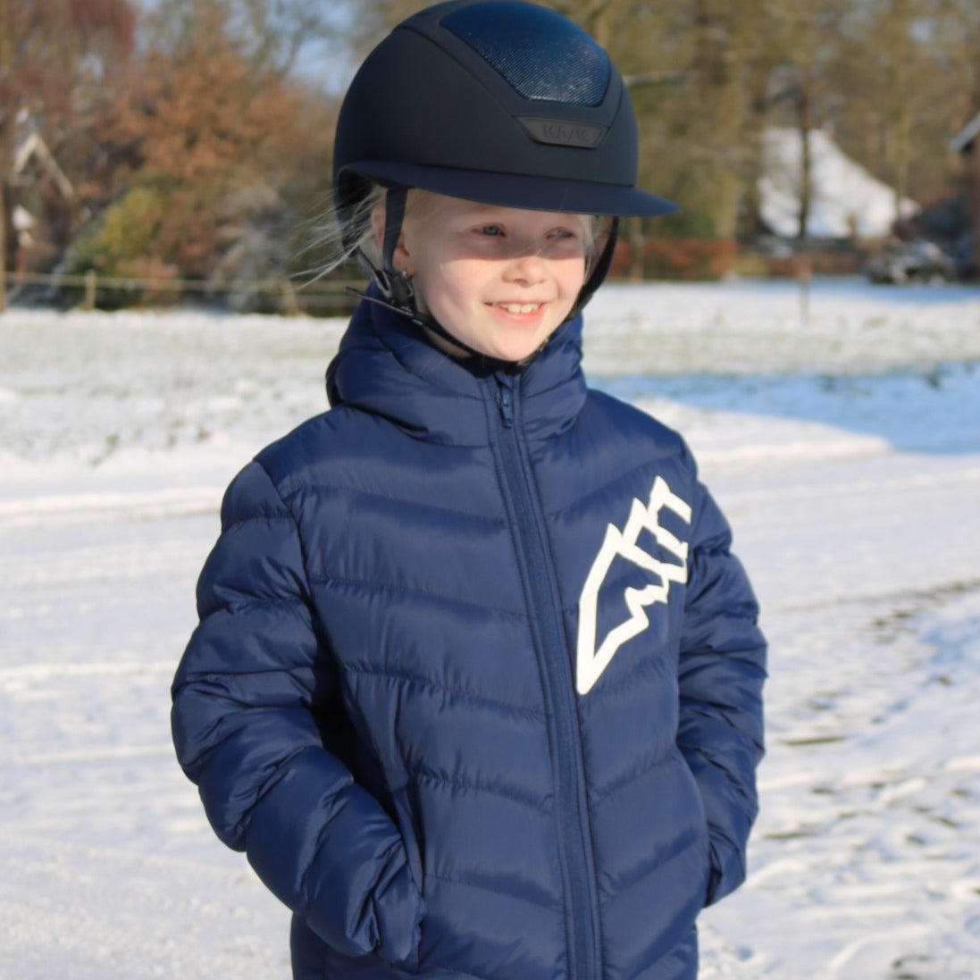Equiline Gewatteerde Jas unisex Cino Navy Navy