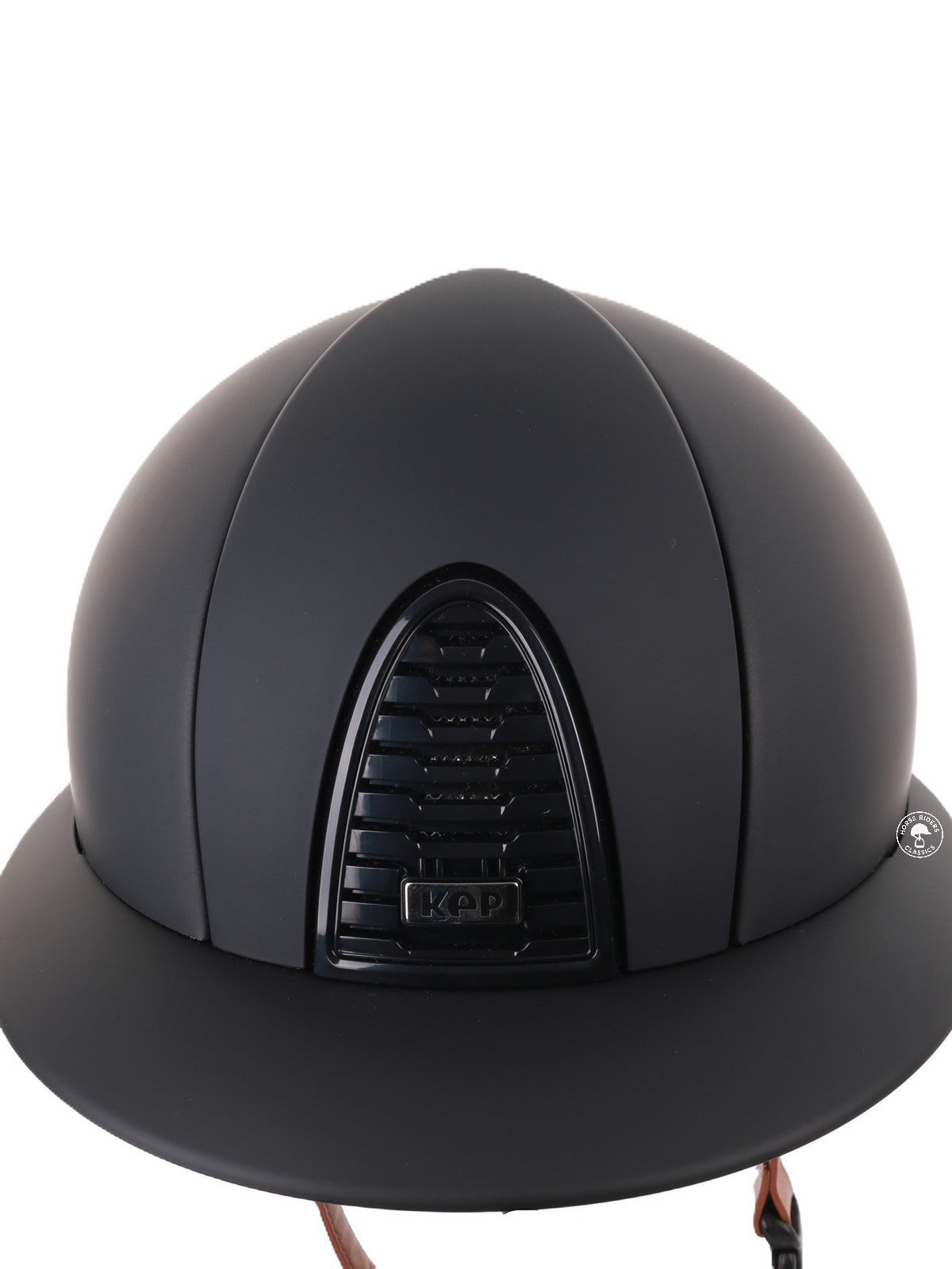 Kep Italia Riding Helmet Cromo 2.0 Matt Polo Peak Black Beige Chin Strap
