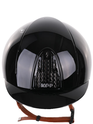 Kep Italia Riding Helmet Smart Polish Black Beige Chin strap
