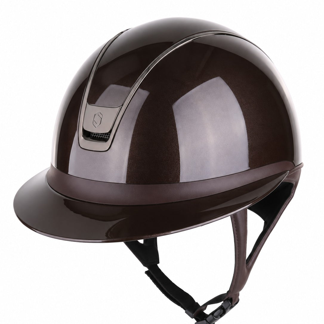 Samshield 2.0 Paardrijhelm Miss Shield Shadowglossy Bruin Bruin