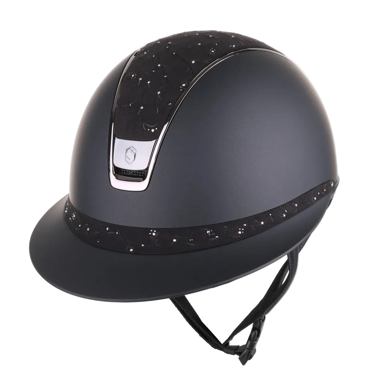 Samshield 2.0 Paardrijhelm Miss Shield Shadowmatt Floral Zwart Zwart