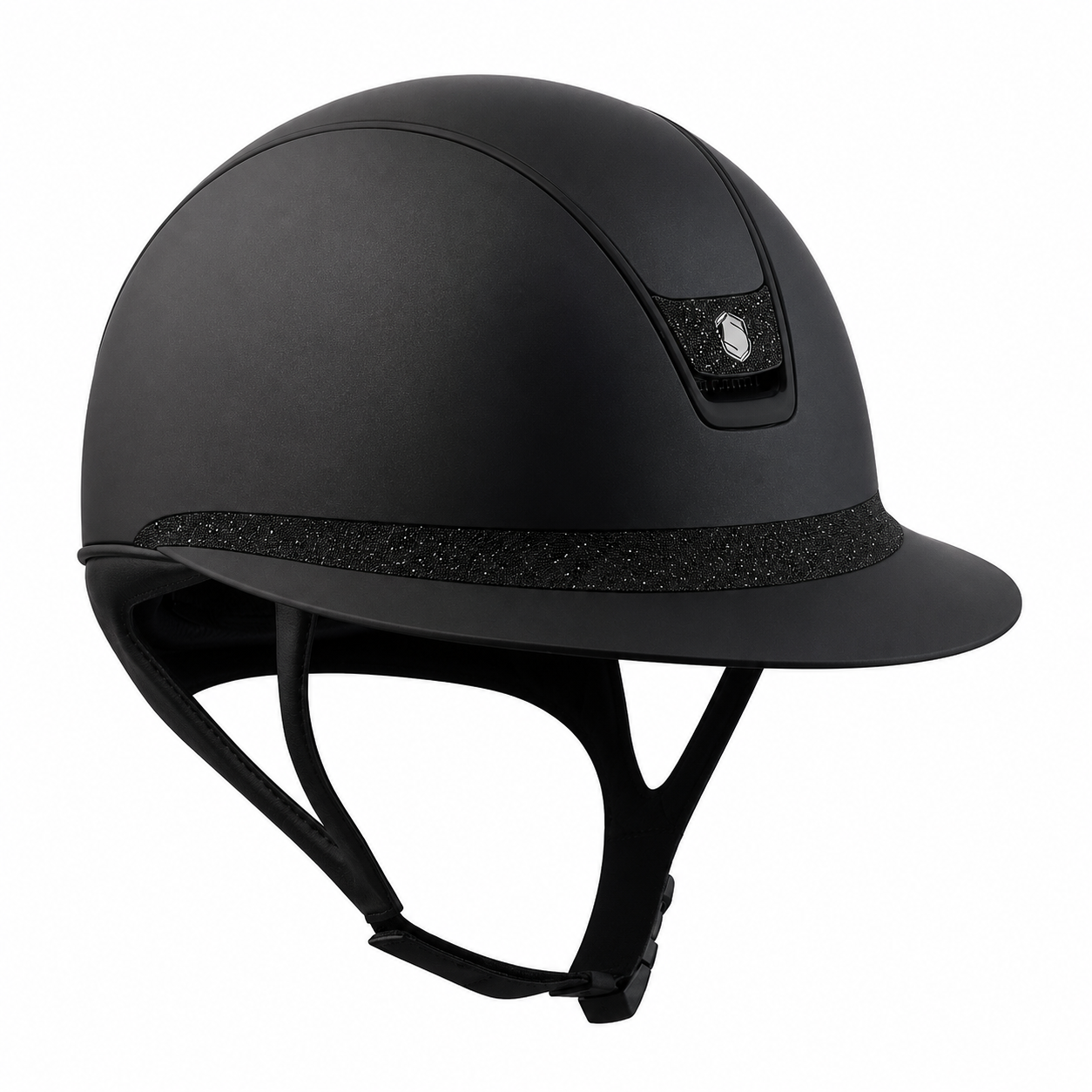 Samshield 2.0 Paardrijhelm Miss Shield Shadowmatt Crystal Blazon FB Zwart Zwart