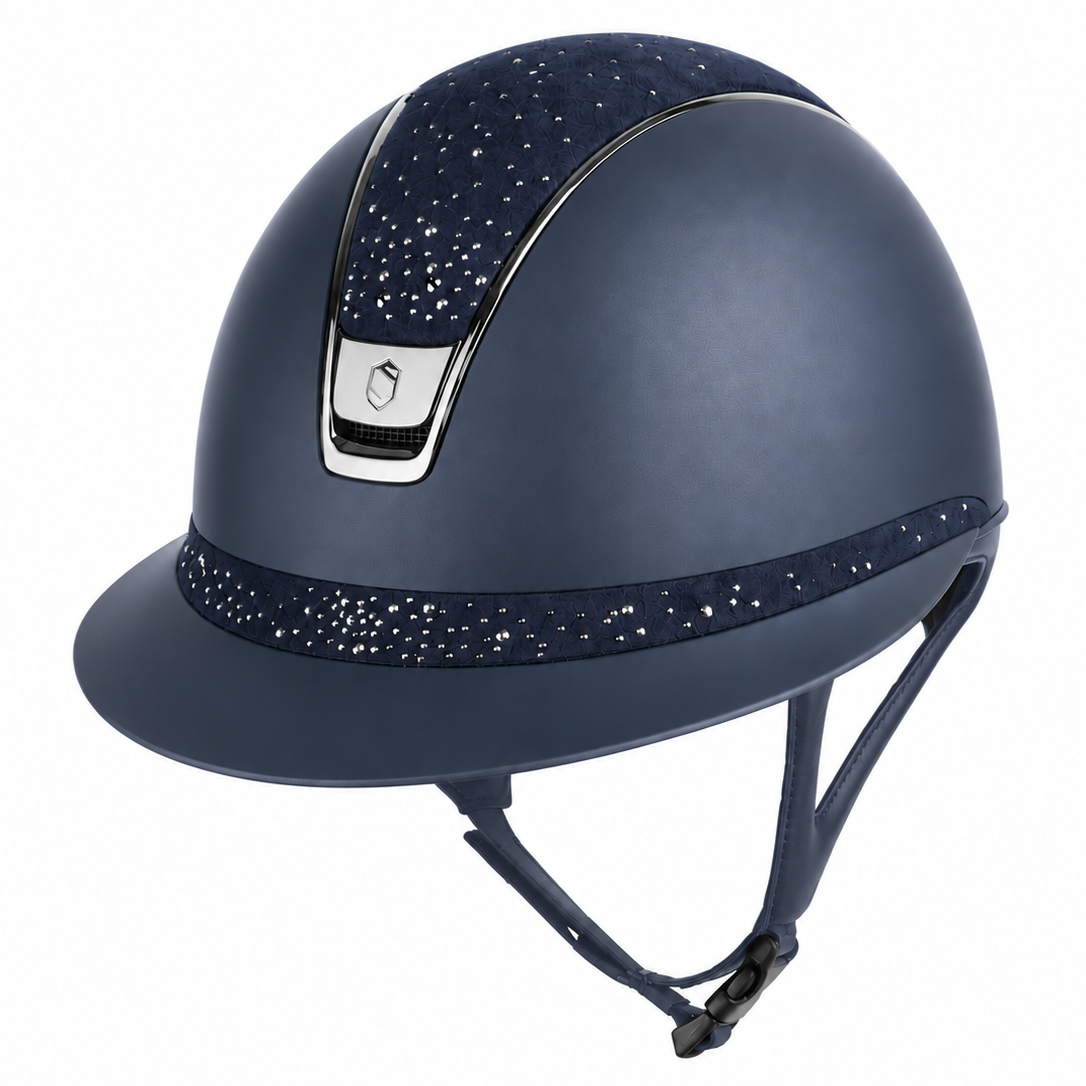 Samshield 2.0 Miss Shield shadowmatt riding helmet Crystal Rain Navy