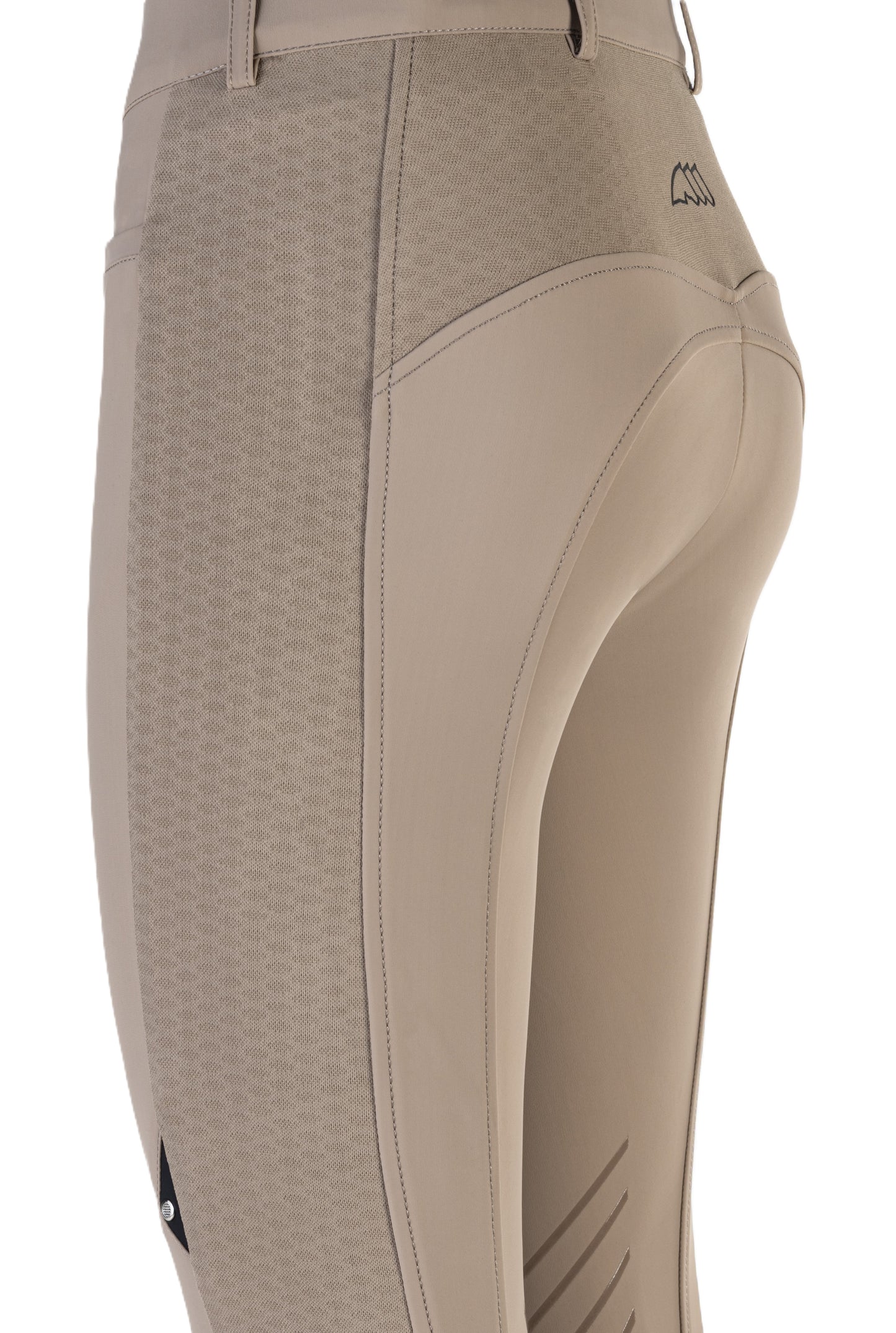 Equiline riding breeches high waist knee grip ladies Casdikh Taupe